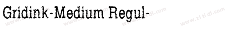 Gridink-Medium Regul字体转换
